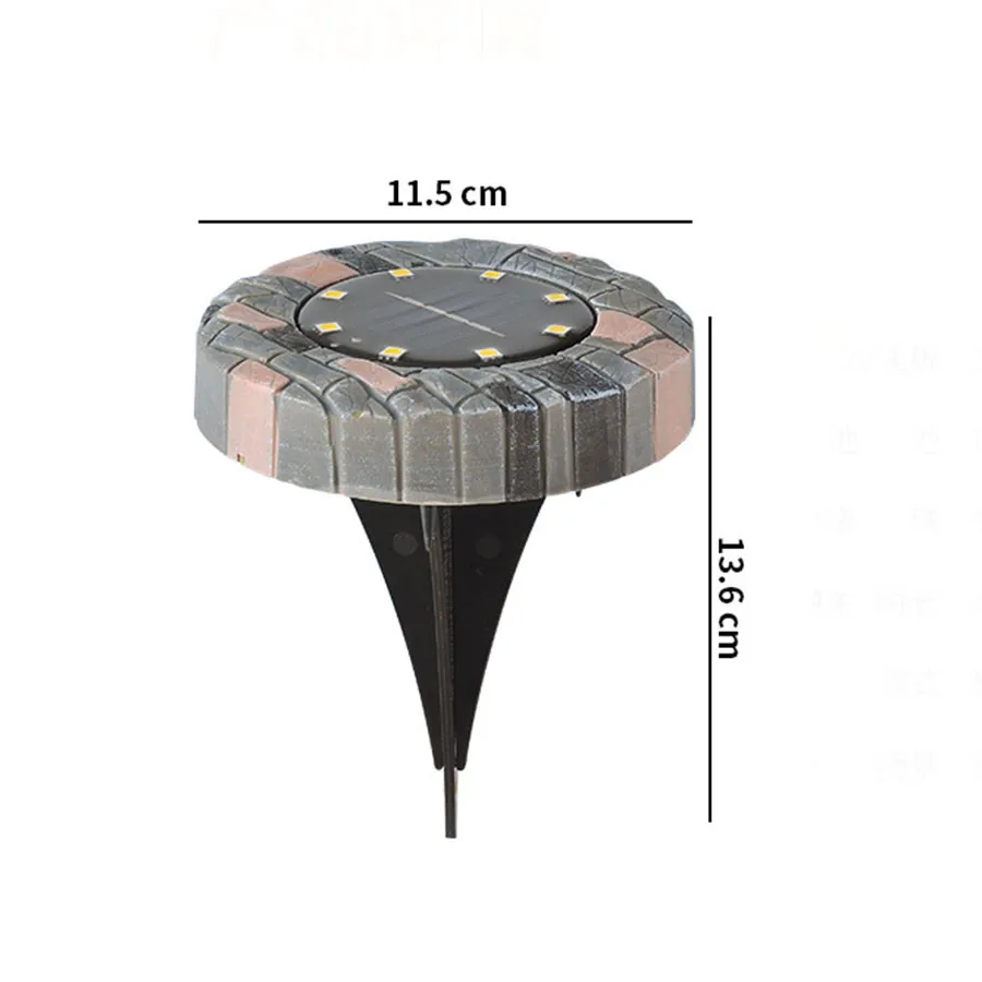 Simulated Marble Solar Ground Light 8LED Outdoor Solar Garden Disk Light Waterproof Solar In-Ground Deck Light
Simulated Marble Solar Ground Light 8LED Outdoor Solar Garden Disk Light Waterproof Solar In-Ground Deck Light
