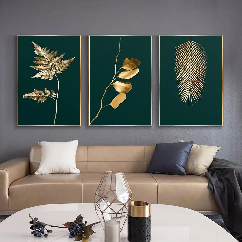 Gold Luxury Home Decoration Canvas Painting Plant Leaves Posters and Prints for Living Room Frameless Picture On The Wall
Gold Luxury Home Decoration Canvas Painting Plant Leaves Posters and Prints for Living Room Frameless Picture On The Wall