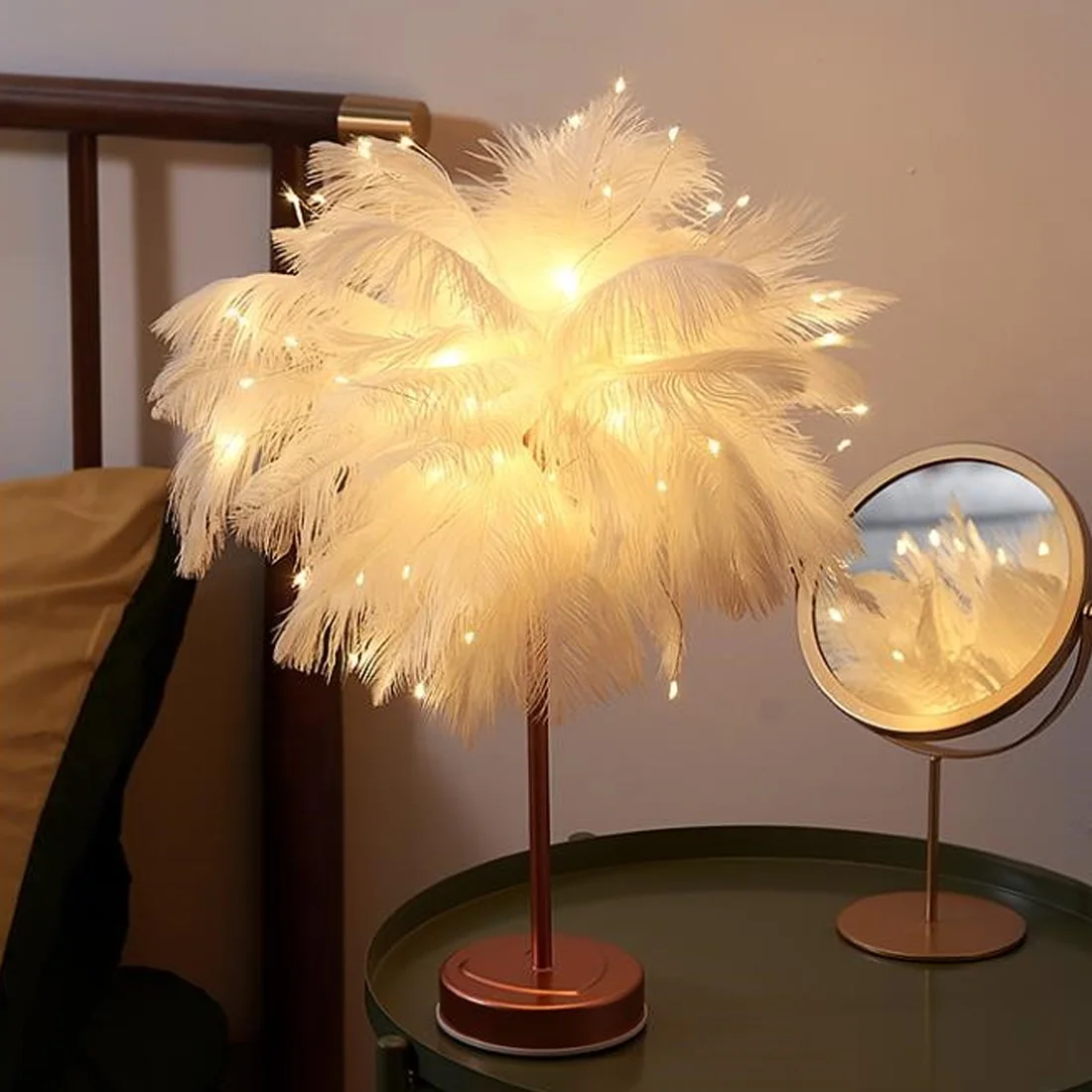 2021 Remote Control Feather Table Lamp USB/AA Battery Power DIY Creative Warm Light Tree Feather Lampshade Wedding Home Decor
2021 Remote Control Feather Table Lamp USB/AA Battery Power DIY Creative Warm Light Tree Feather Lampshade Wedding Home Decor