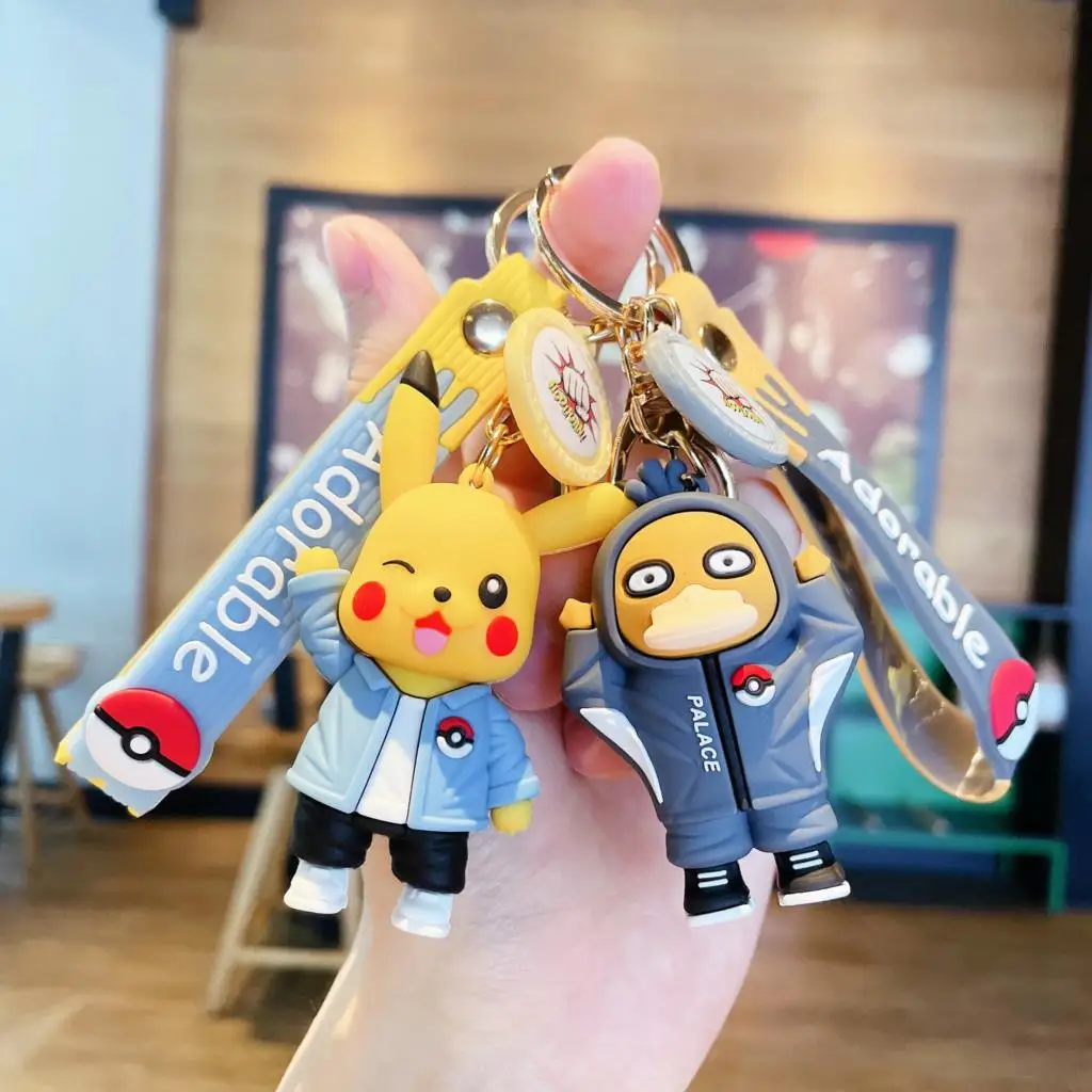 Bandai Pokemon Anime Pikachu Charmander Psyduck Snorlax Squirtle Anime Fashion Keychain Bag Keyring Pendant Birthday Gifts
Bandai Pokemon Anime Pikachu Charmander Psyduck Snorlax Squirtle Anime Fashion Keychain Bag Keyring Pendant Birthday Gifts