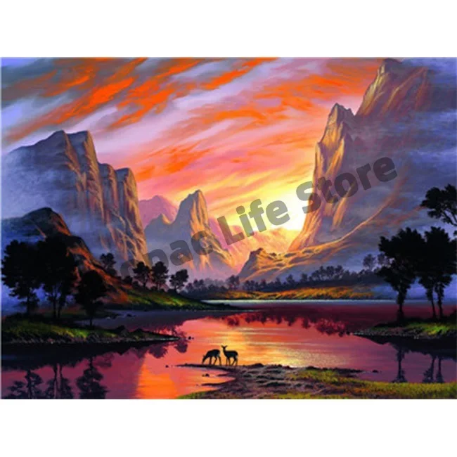 Sinopac Natural scenery mountains and the setting sun picture oil painting by numbers diy for home decor wall decoration
Sinopac Natural scenery mountains and the setting sun picture oil painting by numbers diy for home decor wall decoration