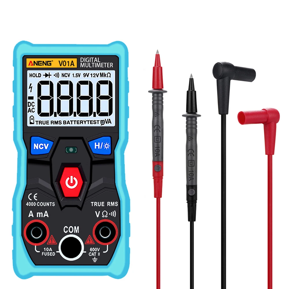 Digital Multimeter DC AC Voltmeter Current Tester Meter with Diode Continuity Test Automatic Multi Function Anti-Burn TP
Digital Multimeter DC AC Voltmeter Current Tester Meter with Diode Continuity Test Automatic Multi Function Anti-Burn TP