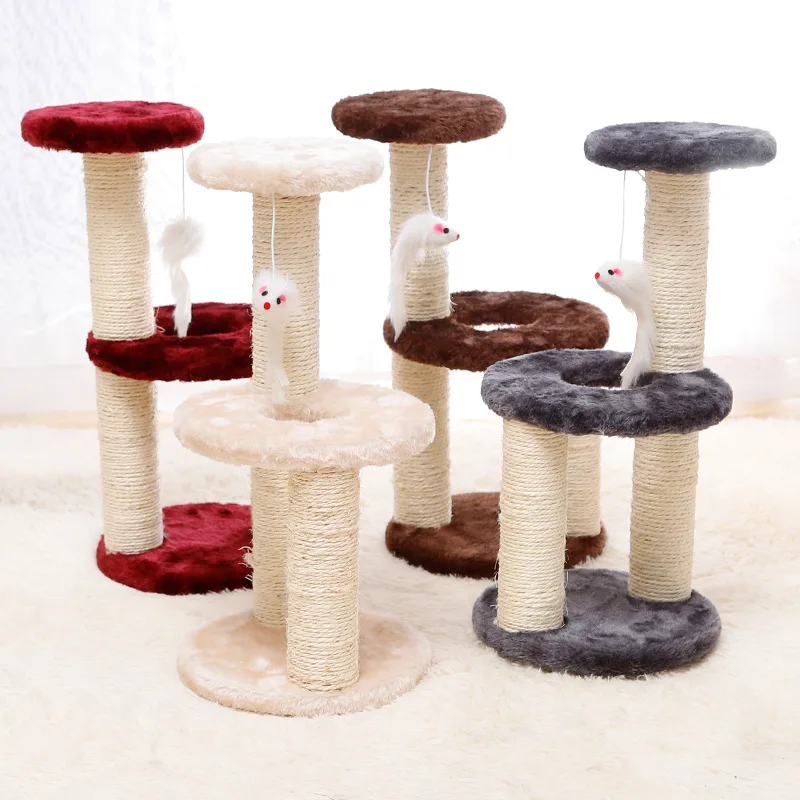 Pet Cat Tower Sisal Toy Cat Climbing Frame Three-column Three-layer Disc Medium Cat Climbing Frame Cat Shelves Furniture
Pet Cat Tower Sisal Toy Cat Climbing Frame Three-column Three-layer Disc Medium Cat Climbing Frame Cat Shelves Furniture