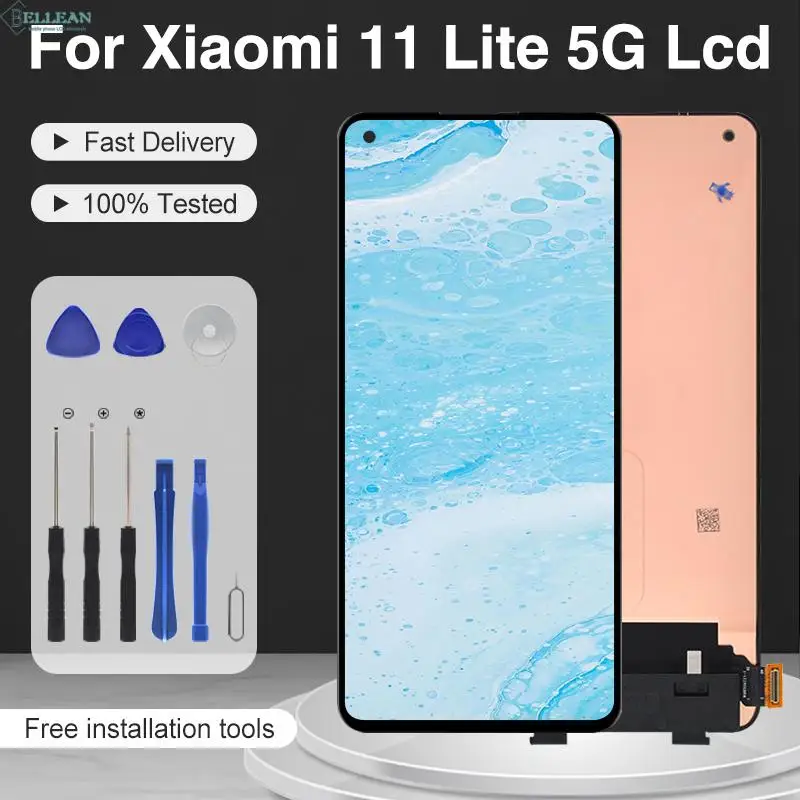 Catteny 6.55 Inch Original Mi 11 Lite Display For Xiaomi Mi 11 Lite 5G Lcd Touch Screen Digitizer M2101K9AG Assembly With Frame
Catteny 6.55 Inch Original Mi 11 Lite Display For Xiaomi Mi 11 Lite 5G Lcd Touch Screen Digitizer M2101K9AG Assembly With Frame
