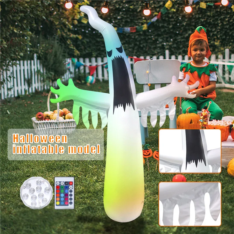 Foldable Inflatable Ghost Ornament with Colorful Flash Halloween Decorative Props for Home Garden Courtyard NEWEST 
Foldable Inflatable Ghost Ornament with Colorful Flash Halloween Decorative Props for Home Garden Courtyard NEWEST