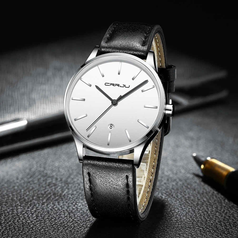 Fashion Sport Quartz Watch Watches CRRJU Top Brand Luxury Business Men's Watch Leather Watch Analog Watch Clock Men Reloj Hombre
Fashion Sport Quartz Watch Watches CRRJU Top Brand Luxury Business Men's Watch Leather Watch Analog Watch Clock Men Reloj Hombre