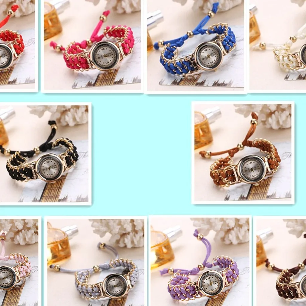 New Brand Luxury Fashion Quartz Ladies Watch Dial Dress Casual Wristwatch Women Knitting Rope Chain Winding Women Watches
New Brand Luxury Fashion Quartz Ladies Watch Dial Dress Casual Wristwatch Women Knitting Rope Chain Winding Women Watches