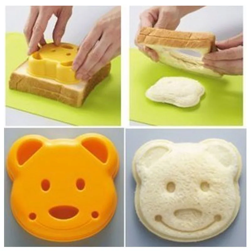 NEW Little Bear Shape Sandwich Mold Bread Biscuits Embossed Device Cake Mold Maker DIY Mold Cutter High Quality Random Color
NEW Little Bear Shape Sandwich Mold Bread Biscuits Embossed Device Cake Mold Maker DIY Mold Cutter High Quality Random Color
