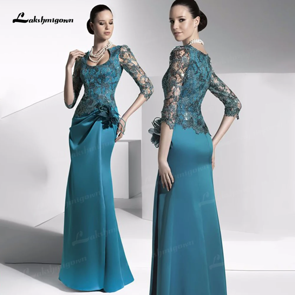 Elegant Mermaid Mother Of The Bride Dresses 2022 Half Sleeves Lace Flowers Plus Size Groom Long Mother Dresses For Wedding
Elegant Mermaid Mother Of The Bride Dresses 2022 Half Sleeves Lace Flowers Plus Size Groom Long Mother Dresses For Wedding
