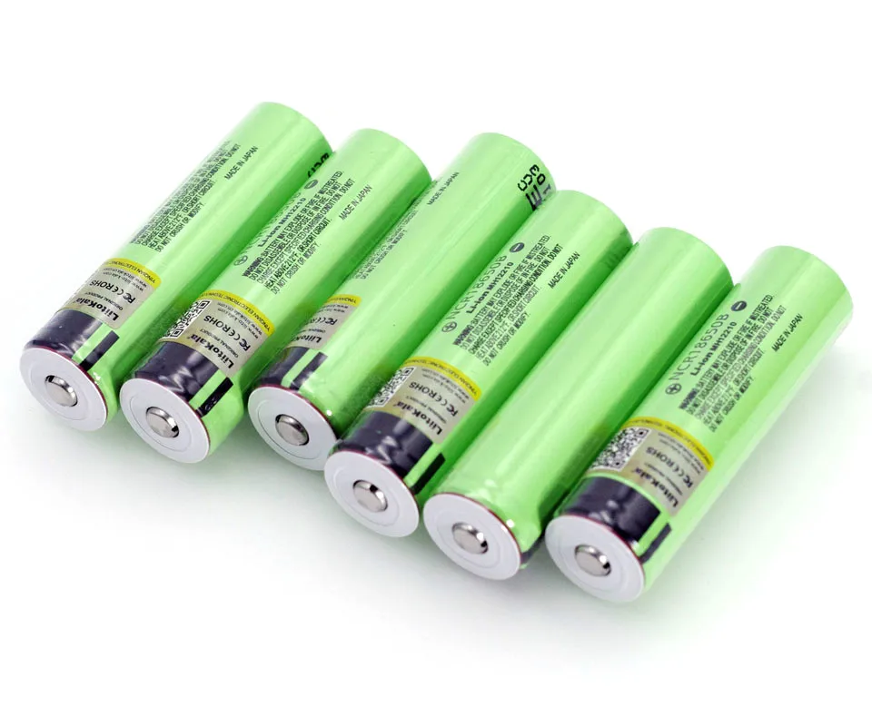 Liitokala new NCR18650B 3.7v 3400 mAh 18650 Lithium Rechargeable Battery with Pointed (No PCB) batteries | Электроника