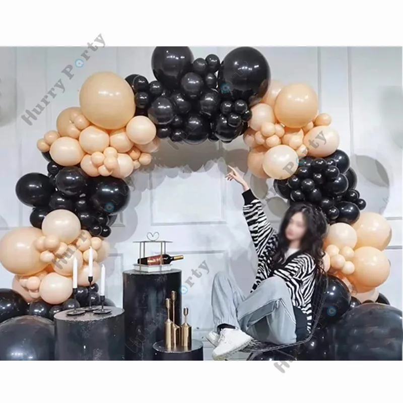 147Pcs Cream Peach Apricot Balloon Set Black Balloon Arch Garland Kit For Birthday Wedding Party Decoration Baby Shower Supplies
147Pcs Cream Peach Apricot Balloon Set Black Balloon Arch Garland Kit For Birthday Wedding Party Decoration Baby Shower Supplies