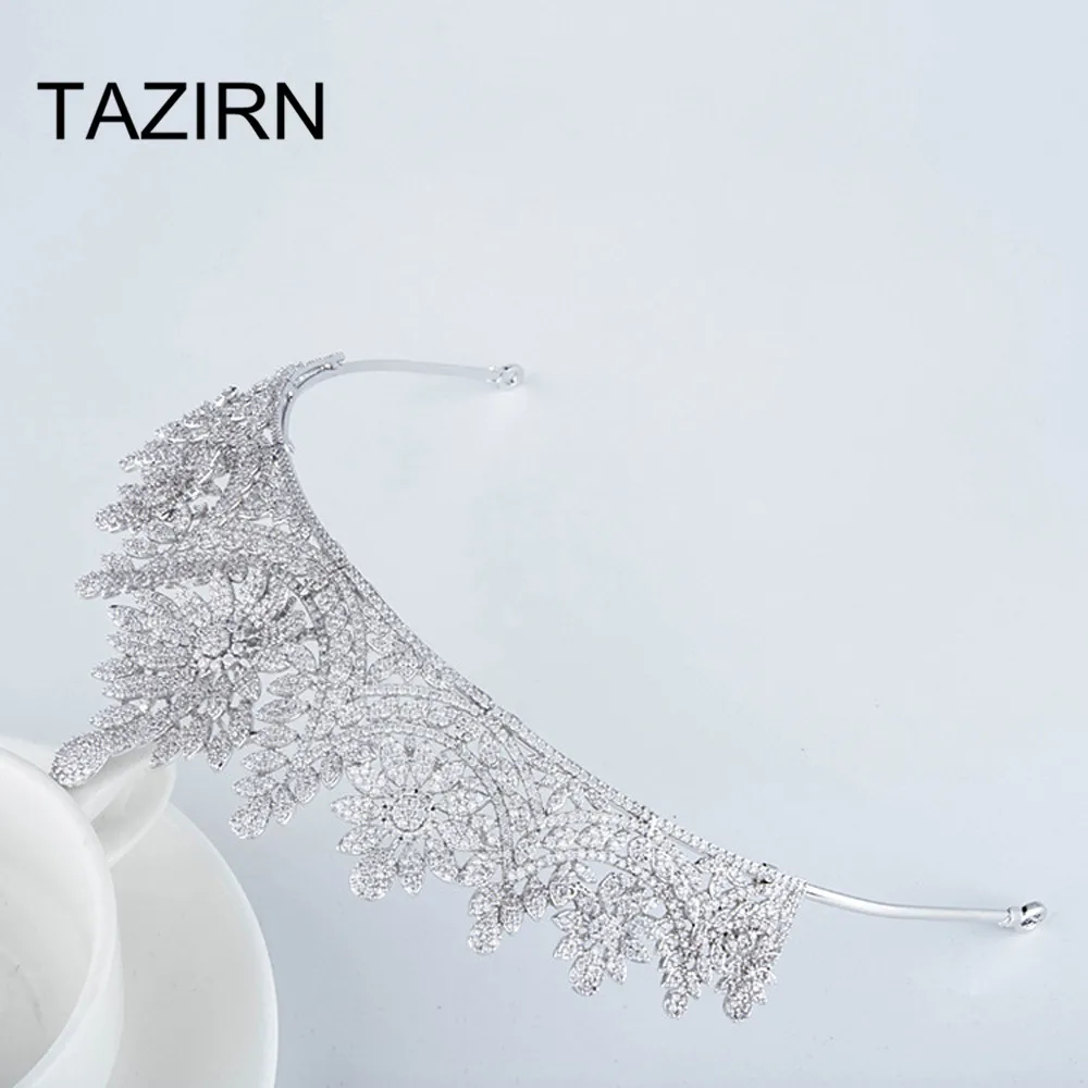 Luxury Zircon Wedding Bridal Tiaras and Crowns Cubic Zirconia Crystal Princess Headpieces Party Prom Pageant Hair Accessories
Luxury Zircon Wedding Bridal Tiaras and Crowns Cubic Zirconia Crystal Princess Headpieces Party Prom Pageant Hair Accessories
