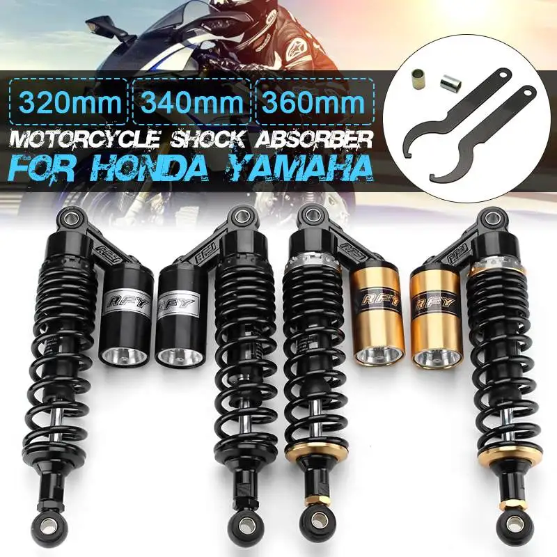 320mm 12.5" Motorcycle Air Shock Absorbers Rear Suspension For Honda/Yamaha/Suzuki Scooter ATV Quad
320mm 12.5" Motorcycle Air Shock Absorbers Rear Suspension For Honda/Yamaha/Suzuki Scooter ATV Quad