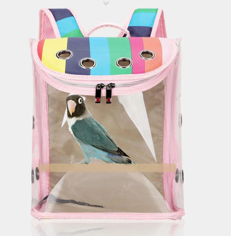 Bird Carrier Backpack Transparent Window With Pine Wood Perch And Food Cup Multi-purpose
Bird Carrier Backpack Transparent Window With Pine Wood Perch And Food Cup Multi-purpose