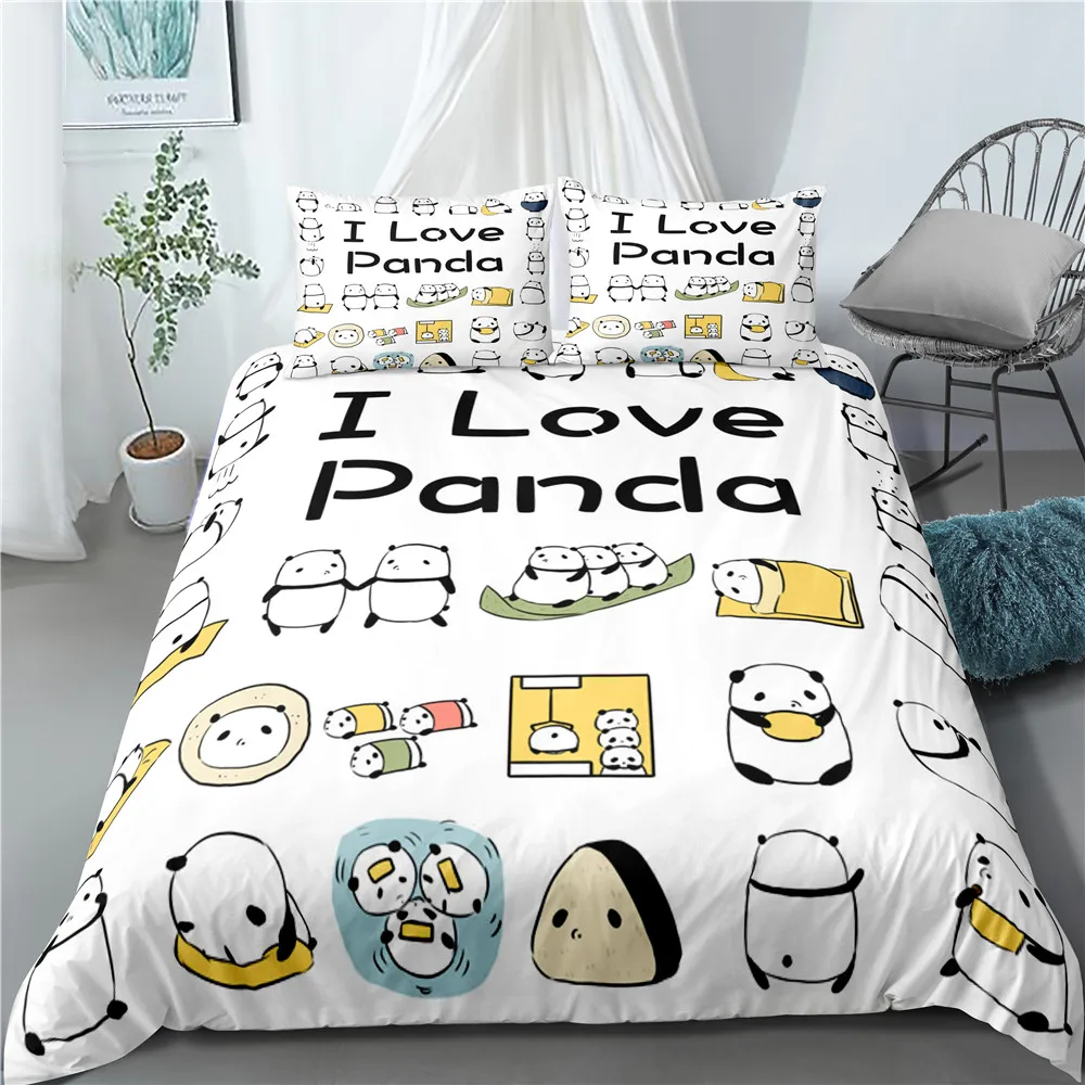Cute Panda Kids Bedding Set Bedroom Decor Duvet Covers Comforter cover 2/3 Pieces Bedspread with Pillowcases No Comforter
Cute Panda Kids Bedding Set Bedroom Decor Duvet Covers Comforter cover 2/3 Pieces Bedspread with Pillowcases No Comforter