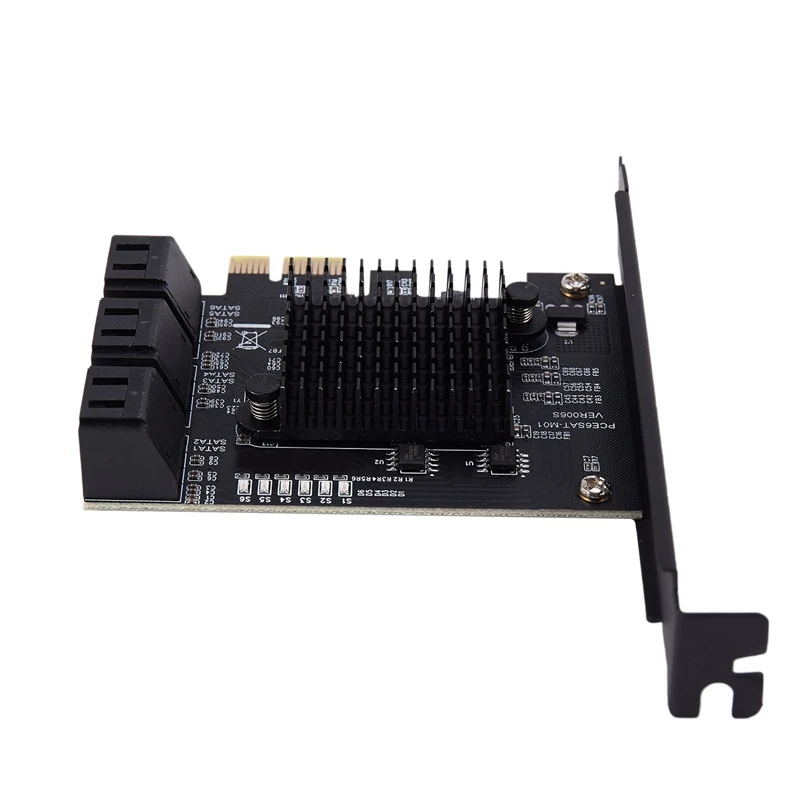 For Marvell 88Se9215 Chip 6 Ports Sata 3.0 To Pcie Expansion Card Pci Express Sata Adapter Sata 3 Converter With Heat Sink For H
For Marvell 88Se9215 Chip 6 Ports Sata 3.0 To Pcie Expansion Card Pci Express Sata Adapter Sata 3 Converter With Heat Sink For H