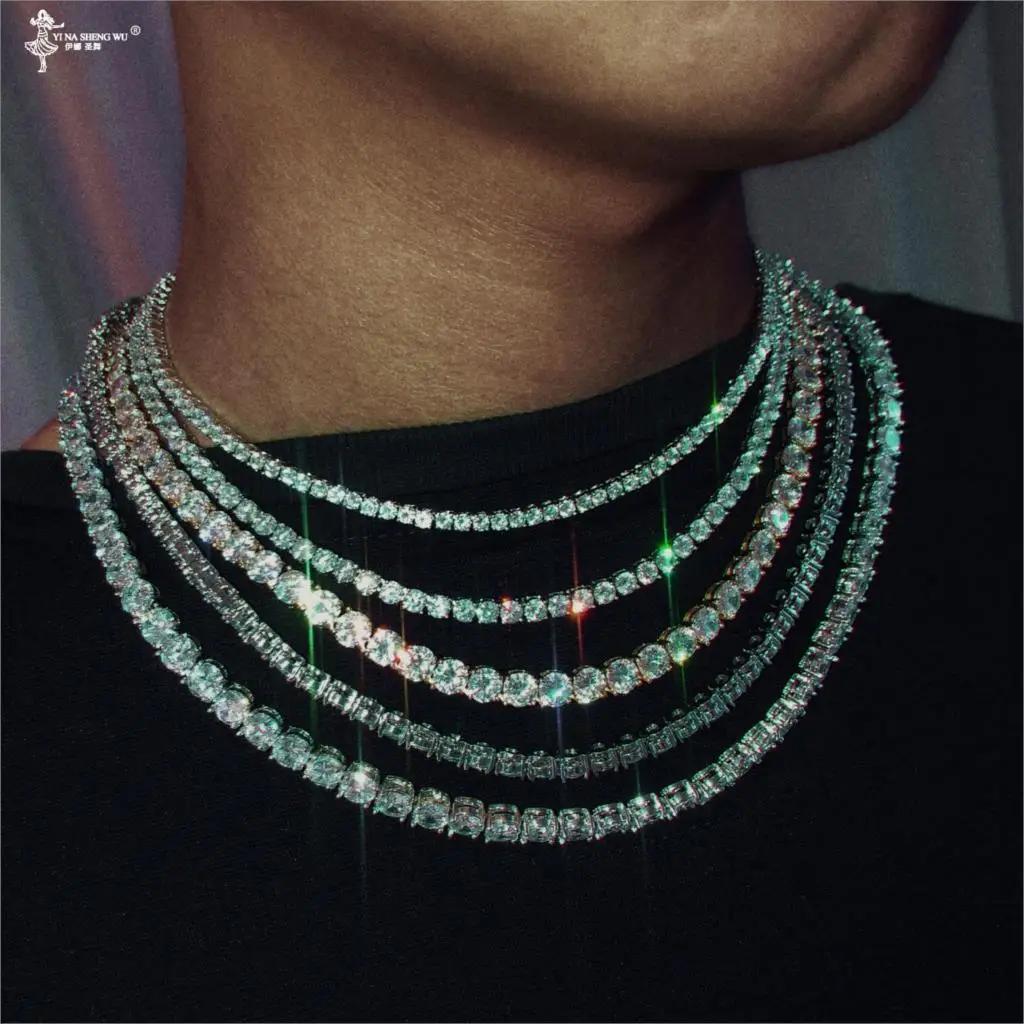 3mm 4mm 5mm 6mm 1 Row Shiny Tennis Chain Necklace Men Hip Hop Iced Out Bling CZ Gold Silver Color Necklace Charm Jewelry Gift
3mm 4mm 5mm 6mm 1 Row Shiny Tennis Chain Necklace Men Hip Hop Iced Out Bling CZ Gold Silver Color Necklace Charm Jewelry Gift