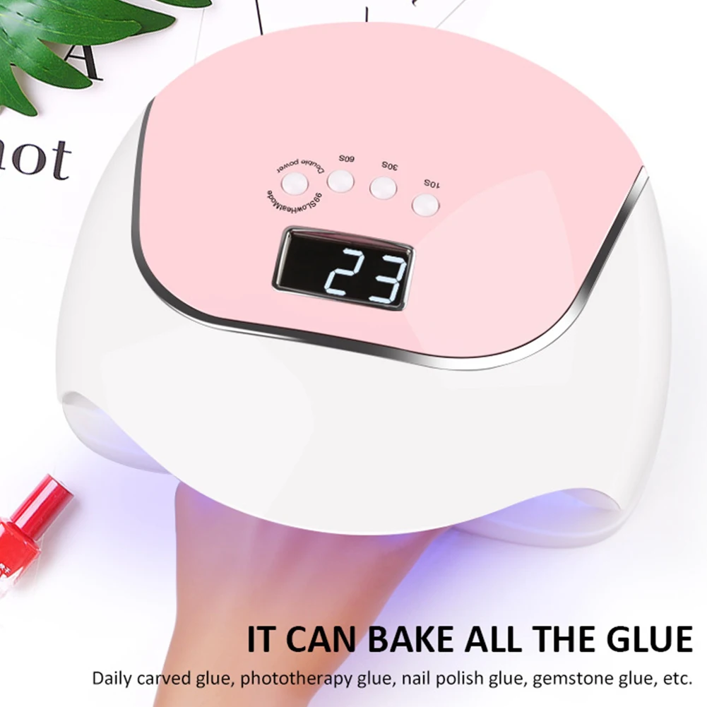 120W Светодиодная УФ-лампа для ногтей Сушилка для ногтей 57 светодиоды лампа быстрое высыхание гель лак для ногтей, для маникюра, педикюра мани...
120W Светодиодная УФ-лампа для ногтей Сушилка для ногтей 57 светодиоды лампа быстрое высыхание гель лак для ногтей, для маникюра, педикюра мани...