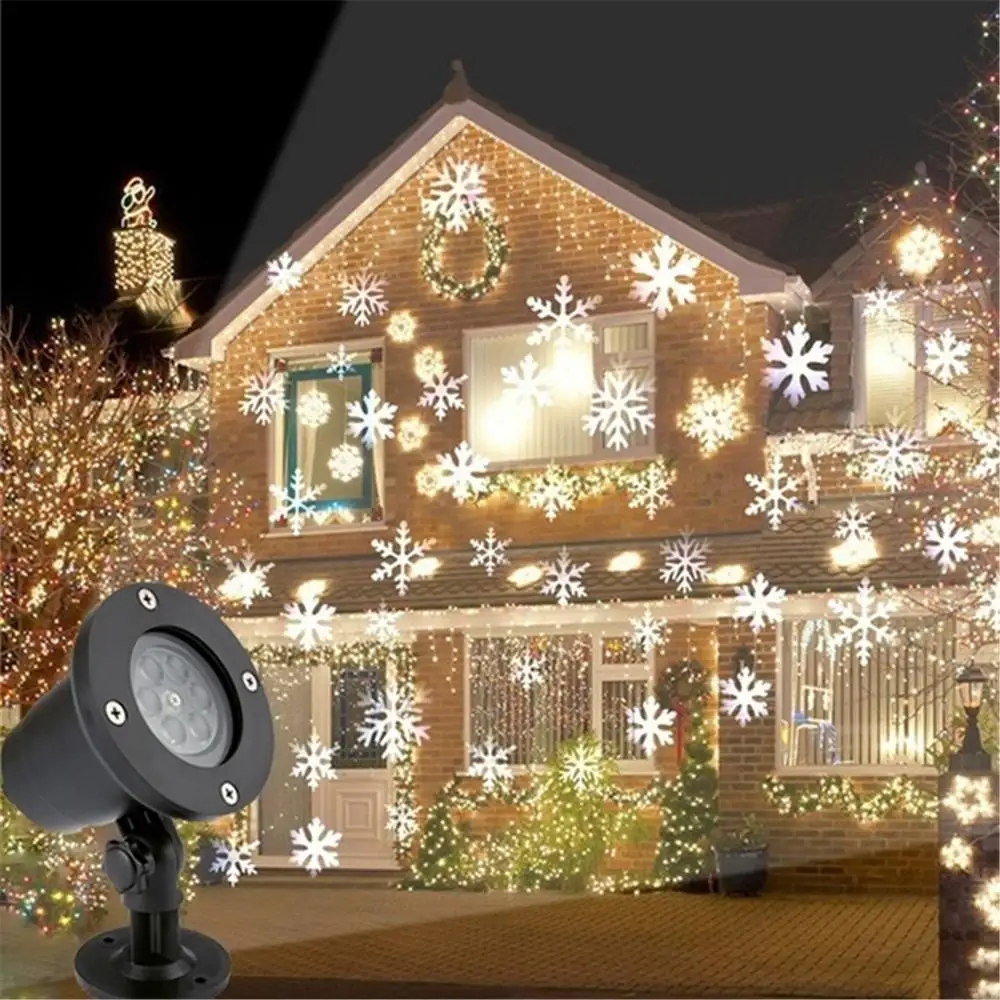LED Stage Lights Outdoor Christmas snowflake light white snowstorm projector Christmas atmosphere holiday family party lamp HOT
LED Stage Lights Outdoor Christmas snowflake light white snowstorm projector Christmas atmosphere holiday family party lamp HOT