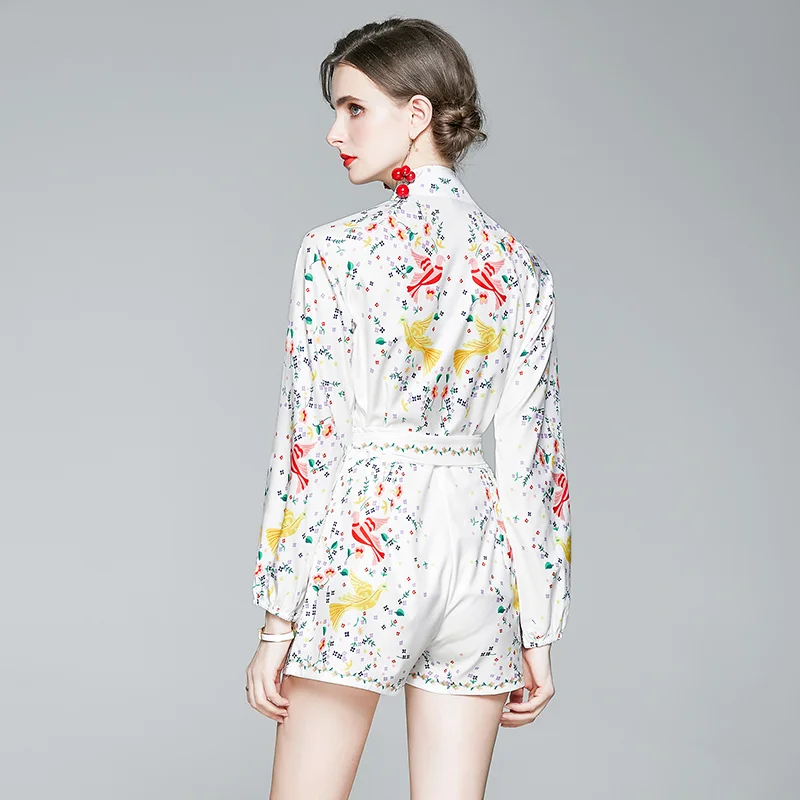 2021 Spring Summer Two Pieces Clothing Set Long Sleeve Single Breasted Turtleneck Blouse Shirt +High Waist Shorts Sweet Outfits
2021 Spring Summer Two Pieces Clothing Set Long Sleeve Single Breasted Turtleneck Blouse Shirt +High Waist Shorts Sweet Outfits