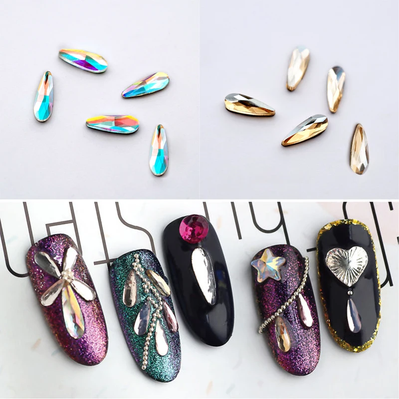 Mini Raindrop Nail Art Rhinestone Flat Drops Exquisite Crystal Stone 3D Fingernail DIY Decoration Accessories 30/100pcs
Mini Raindrop Nail Art Rhinestone Flat Drops Exquisite Crystal Stone 3D Fingernail DIY Decoration Accessories 30/100pcs