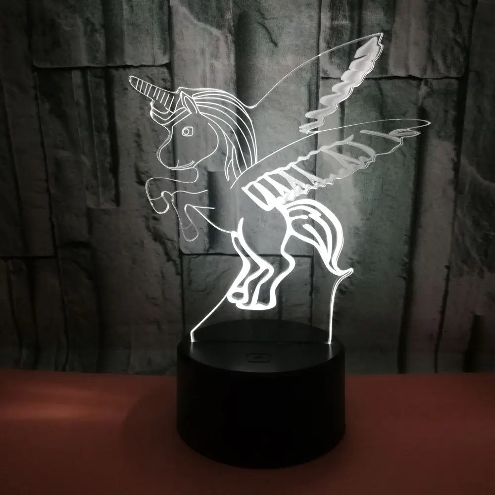 Cut Cartoon Unicorn 3D Night Lights Touch Remote Beside Table Lamp for Kids Bedroom Decoration Lighting Creative Gift Toys
Cut Cartoon Unicorn 3D Night Lights Touch Remote Beside Table Lamp for Kids Bedroom Decoration Lighting Creative Gift Toys