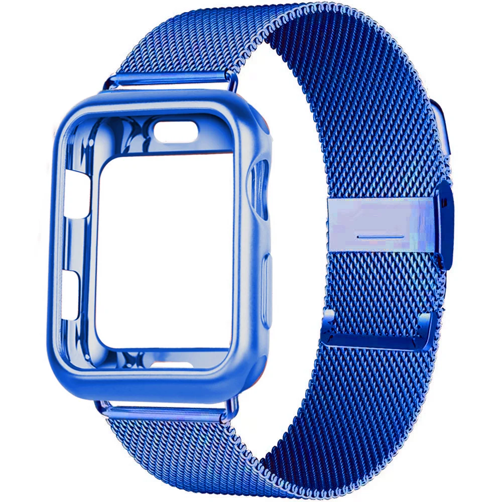 Case+Strap for Apple Watch band 44mm 40mm 38mm 42mm Magnetic loop stainless steel Metal bracelet correa iWatch serie 5 4 3 Se 6
Case+Strap for Apple Watch band 44mm 40mm 38mm 42mm Magnetic loop stainless steel Metal bracelet correa iWatch serie 5 4 3 Se 6