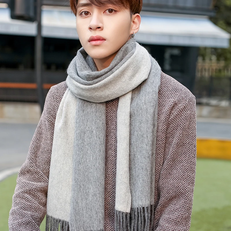 100% Wool Scarf Men Fashion Reversible Neckscarf Echarpe Luxury Brand Winter Cashmere Scarf Male Warm Solid Foulard Hommes
100% Wool Scarf Men Fashion Reversible Neckscarf Echarpe Luxury Brand Winter Cashmere Scarf Male Warm Solid Foulard Hommes