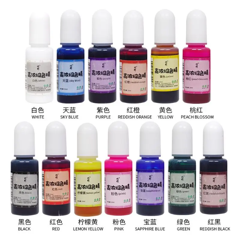 

10ML Flower Favor Epoxy Resin Pigment Liquid Ink-Style Colorant Dye Resin Jewelry Making Tools for Resin Color Art DIY