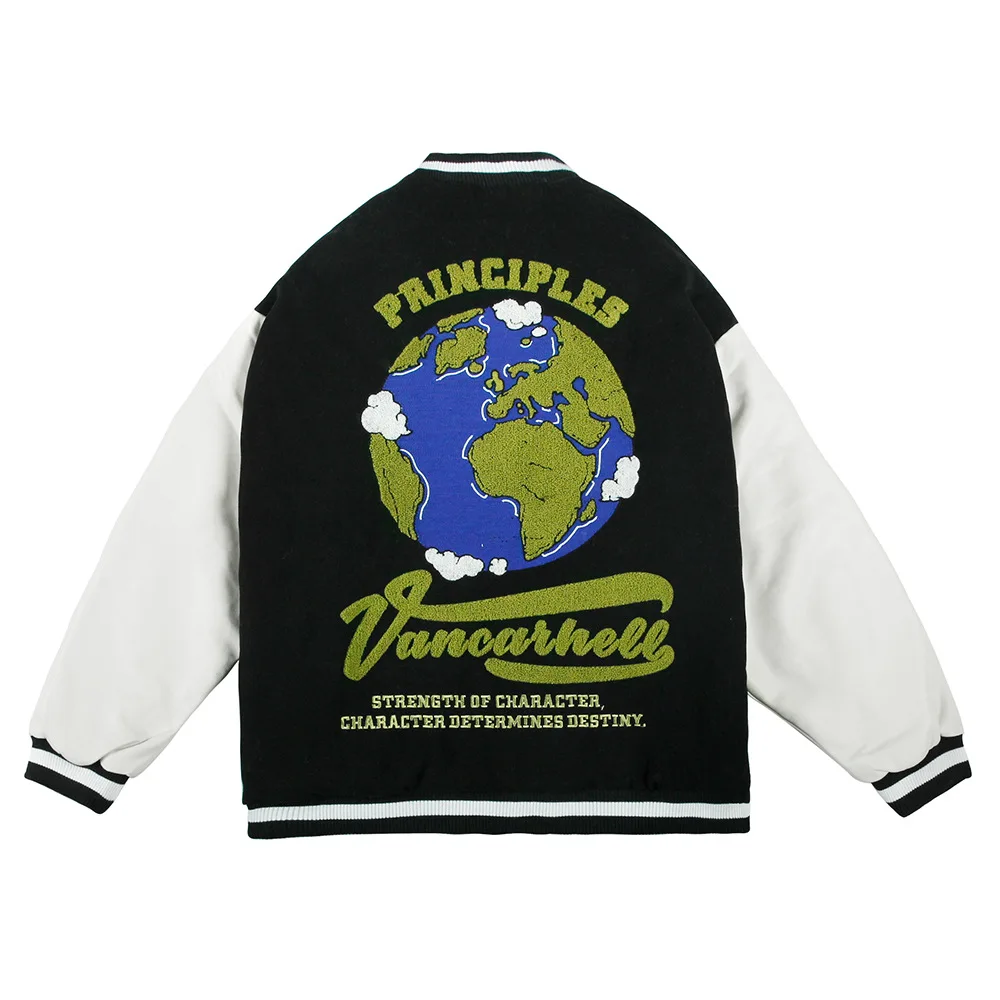 Vibe Style Autumn Embroidery Splice Baseball Jacket Men Women Streetwear Hip Hop Loose Casual Jacket Male Coat Outerwear
Vibe Style Autumn Embroidery Splice Baseball Jacket Men Women Streetwear Hip Hop Loose Casual Jacket Male Coat Outerwear