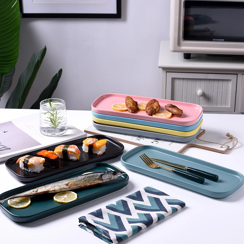 Ceramic Tableware kitchen Utensils Porcelain Simple Pure Colors Dessert Plate Dushi Dish Dumpling Plate
Ceramic Tableware kitchen Utensils Porcelain Simple Pure Colors Dessert Plate Dushi Dish Dumpling Plate