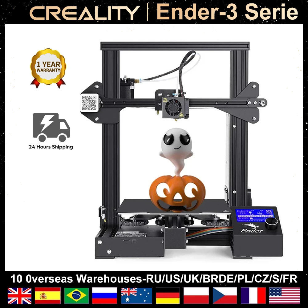 

2022, Creality Ender-3 V2, бесшумная материнская плата, Ender-3/3 Pro FDM, 3D принтер, умная фотография, набор для самостоятельной сборки принтера