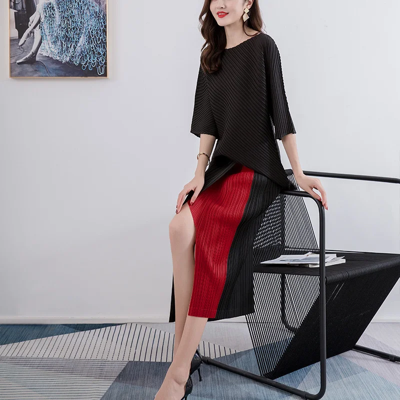 LANMREM Pleated Split Skirt 2021 New Women's High Waist Shows Thin Temperament Versatile Stitching Color Irregular Skirts 2T1415
LANMREM Pleated Split Skirt 2021 New Women's High Waist Shows Thin Temperament Versatile Stitching Color Irregular Skirts 2T1415