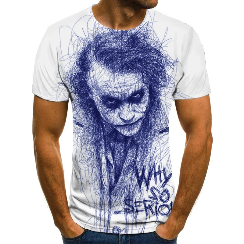 Camiseta de payaso para hombre/mujer, cara de Joker con estampado 3D de Terror, camisetas de moda, talla XXS-6XL111, gran oferta
Camiseta de payaso para hombre/mujer, cara de Joker con estampado 3D de Terror, camisetas de moda, talla XXS-6XL111, gran oferta