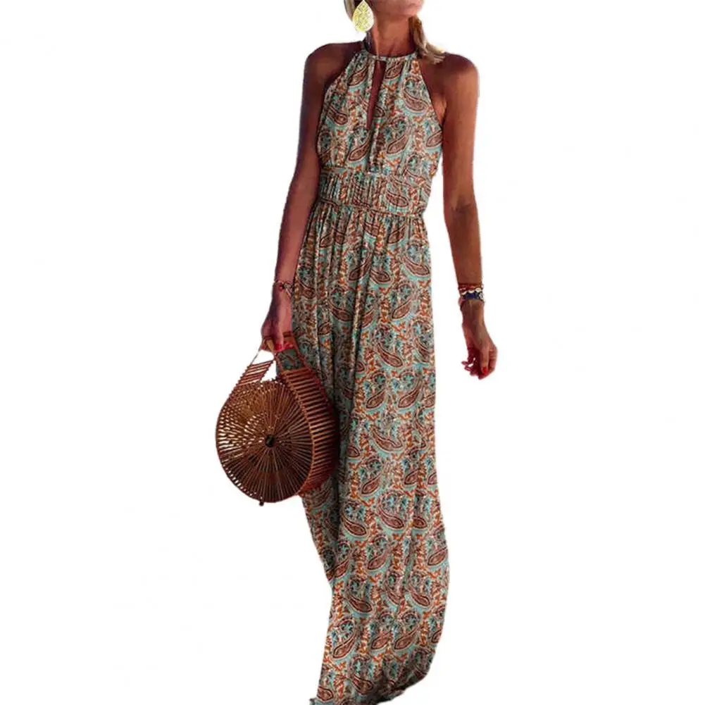 50% Hot Sales!!! Bohemian Women Dress Sleeveless Backless Paisley Floral Print Halter Maxi Dress Streetwear for Party
50% Hot Sales!!! Bohemian Women Dress Sleeveless Backless Paisley Floral Print Halter Maxi Dress Streetwear for Party
