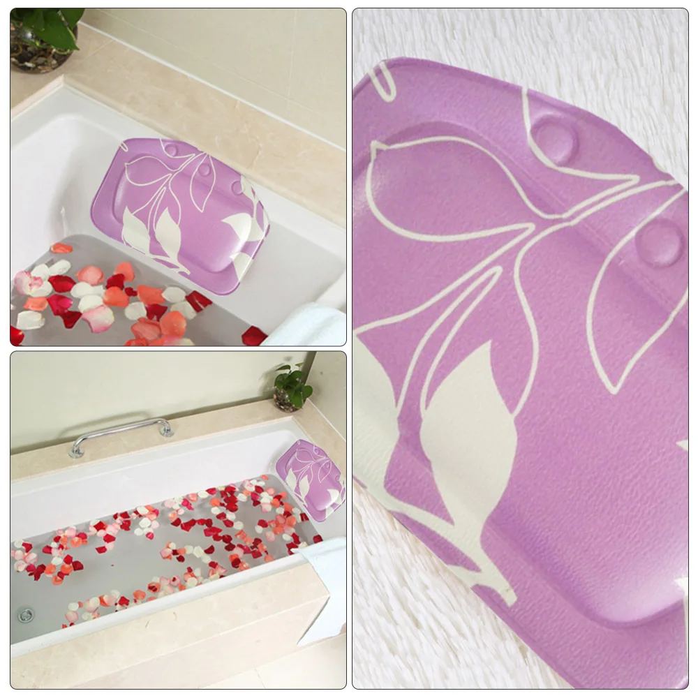 PVC Sponge Bathtub Pillow Spa Bath Pillow Bathtub Shower Pillow Head Shoulder Neck Support (Purple)
PVC Sponge Bathtub Pillow Spa Bath Pillow Bathtub Shower Pillow Head Shoulder Neck Support (Purple)