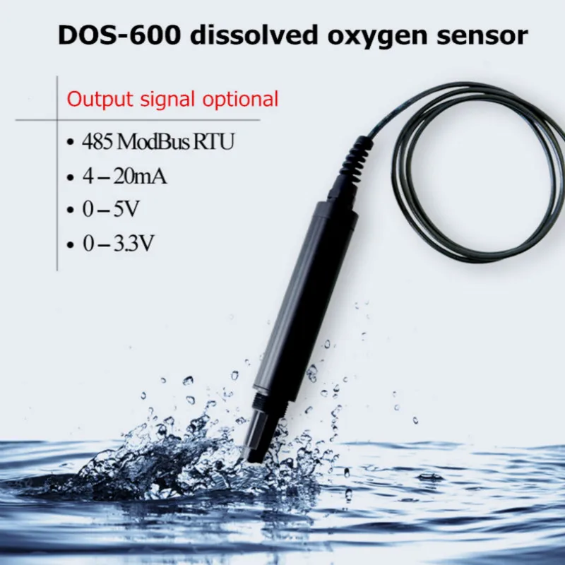 Dissolved Oxygen Sensor Oxygen Electrode DO Content Transmitter RS485 Modbus 4-20mA 0-5V 0-3.3V DOS-600
Dissolved Oxygen Sensor Oxygen Electrode DO Content Transmitter RS485 Modbus 4-20mA 0-5V 0-3.3V DOS-600