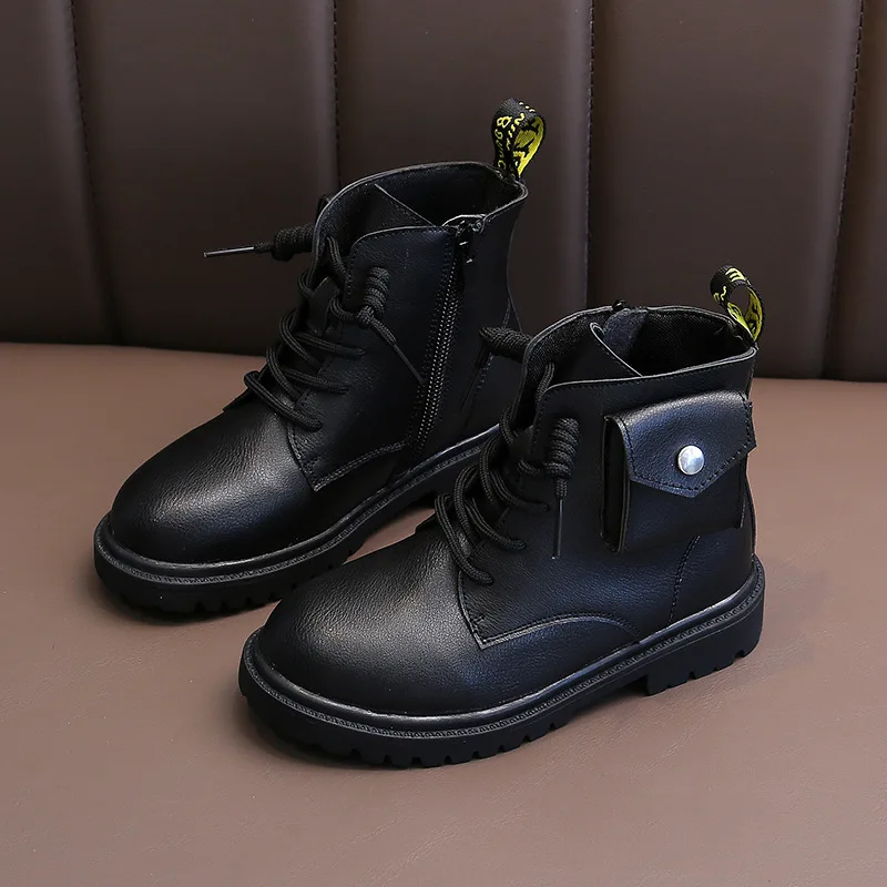 Girls Boys Martin Boots 2020 Autumn Winter Children Leather Boots Parent-Child Shoes Soft Bottom Kids Student Outdoor Shoes
Girls Boys Martin Boots 2020 Autumn Winter Children Leather Boots Parent-Child Shoes Soft Bottom Kids Student Outdoor Shoes