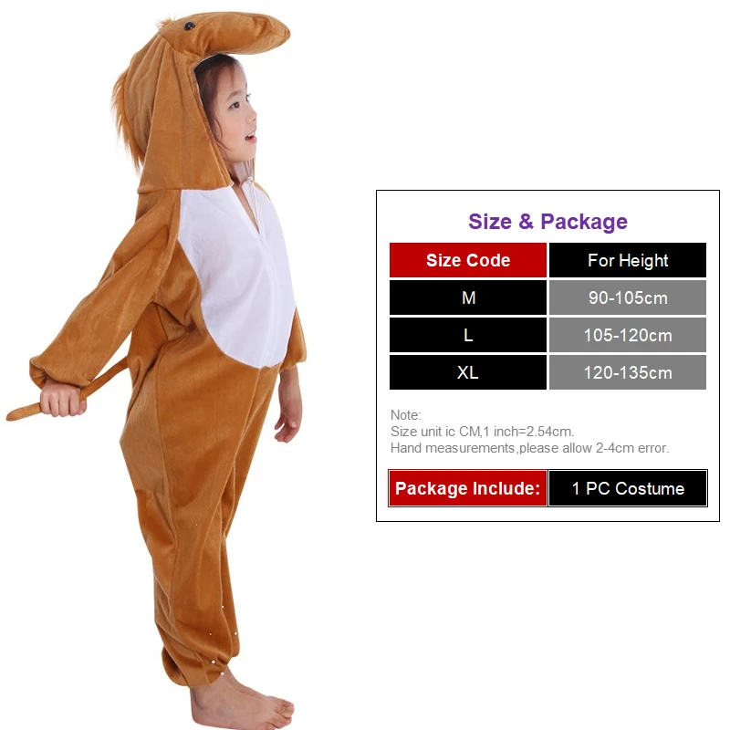 Kids Cartoon Animals Brown Horse Costumes Boy Girl Halloween Cosplay Costume Anime Disfraces Dress Up Role Play Jumpsuit Clothes
Kids Cartoon Animals Brown Horse Costumes Boy Girl Halloween Cosplay Costume Anime Disfraces Dress Up Role Play Jumpsuit Clothes