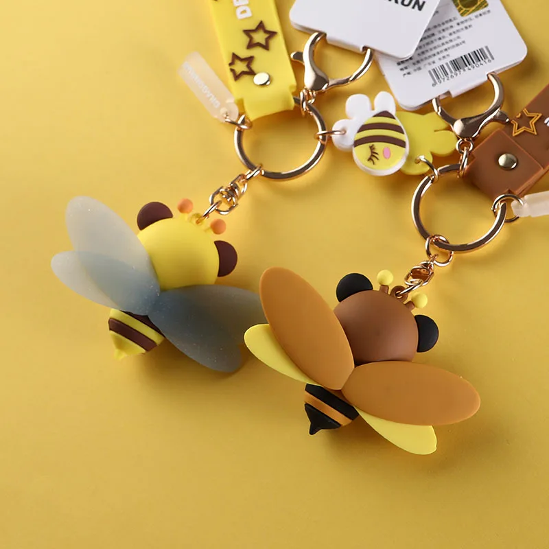 Industrious Little Bee Keychain Cute Creative Animal Silicone Key Chain Car Bag Pendant Accessories Keyring
Industrious Little Bee Keychain Cute Creative Animal Silicone Key Chain Car Bag Pendant Accessories Keyring