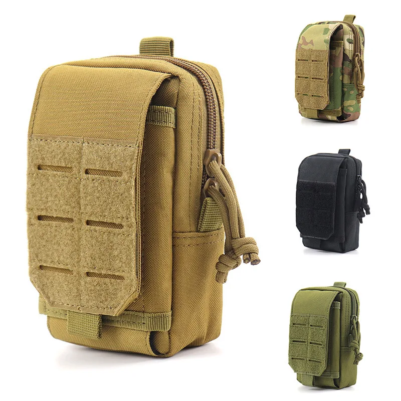 

Тактическая Сумка Molle, военная поясная сумка, мужская сумка для инструментов EDC, водонепроницаемая нейлоновая сумка-жилет, чехол для телефон...