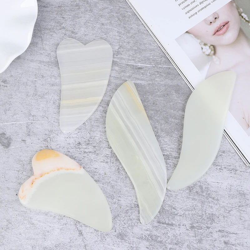 Natural Jade Stone Guasha Massage Tool Facial Scraper Gouache Massager for Body Care Scraping Board Relax Slim Tool
Natural Jade Stone Guasha Massage Tool Facial Scraper Gouache Massager for Body Care Scraping Board Relax Slim Tool