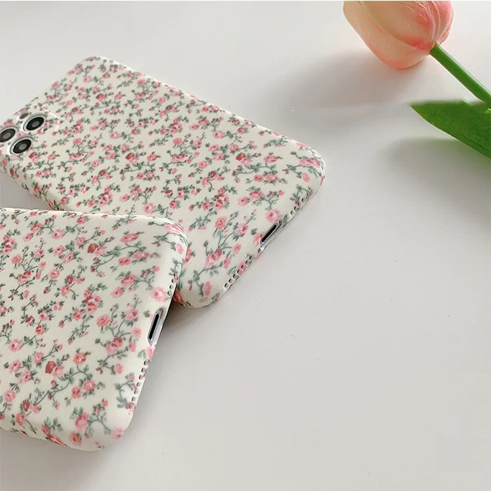 Милый цветочный чехол в Корейском стиле для телефона Iphone 12 11 Pro Max mini X XSmax XR 7 8Plus