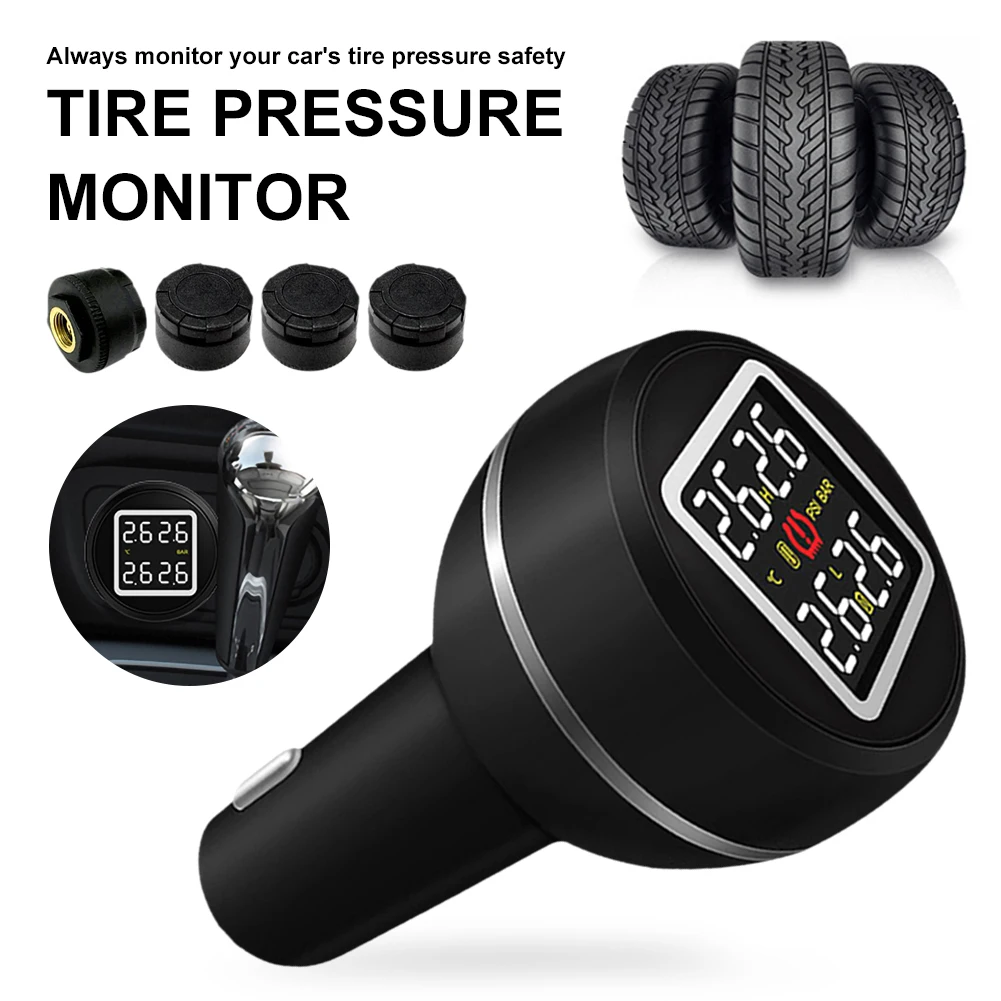Car Tire Pressure Monitoring System TPMS External 12V Digital LCD Alarm System USB Port Security Alarm Systems Tire Pressure
Car Tire Pressure Monitoring System TPMS External 12V Digital LCD Alarm System USB Port Security Alarm Systems Tire Pressure
