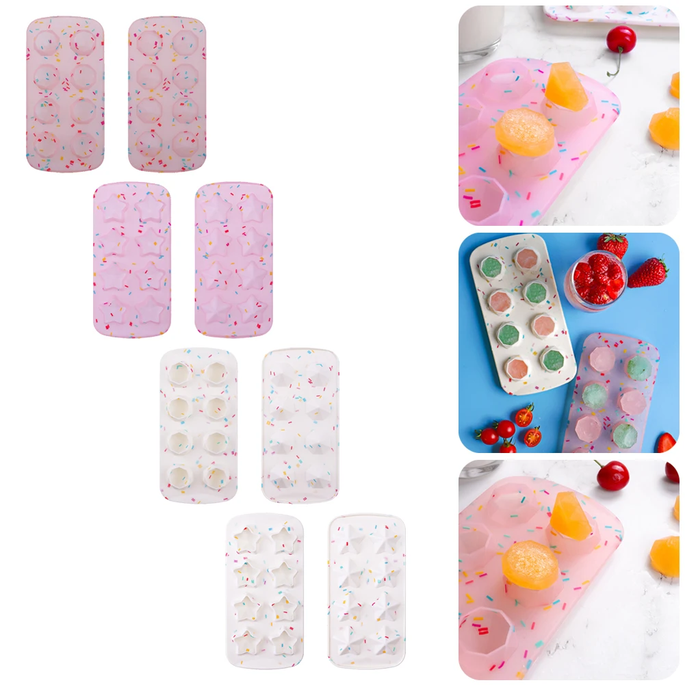 Ice Cube Mold Food Grade Silicone Non Stick Diamond Star Shape 3D Silicone Mold for DIY Ice Cube Chocolate Baking Accessories
Ice Cube Mold Food Grade Silicone Non Stick Diamond Star Shape 3D Silicone Mold for DIY Ice Cube Chocolate Baking Accessories