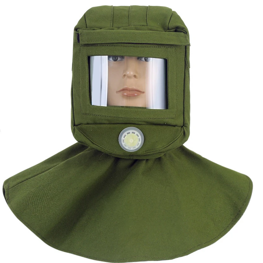Safety Sandblasting Hood Helmet with Large Viewing Screen Breathing Valve Vent Back Anti Wind Dust Protective Special Paint Cap
Safety Sandblasting Hood Helmet with Large Viewing Screen Breathing Valve Vent Back Anti Wind Dust Protective Special Paint Cap