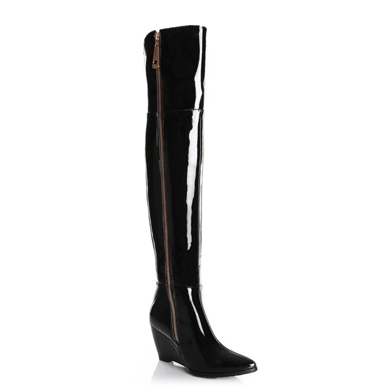 heel pointed 2021 high heel winter slope over the knee boots side zipper boots large size 40-43 female boots Knight boots patent
heel pointed 2021 high heel winter slope over the knee boots side zipper boots large size 40-43 female boots Knight boots patent