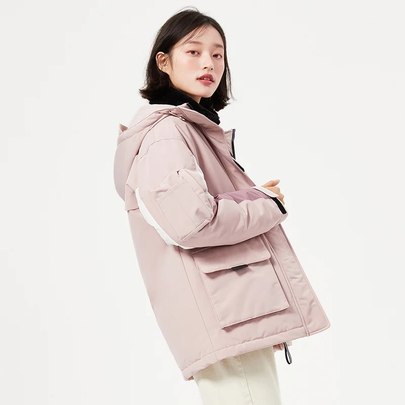 SEMIR Pure cotton jacket women loose oversized women fashion hooded jacket 2020 winter new warm three-proof cotton jacket
SEMIR Pure cotton jacket women loose oversized women fashion hooded jacket 2020 winter new warm three-proof cotton jacket