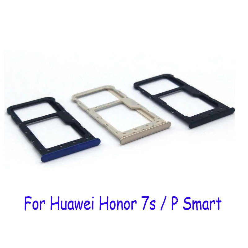 Новый держатель для SIM-карты адаптер Huawei Honor 7A 7C P Smart запасные части | Мобильные
