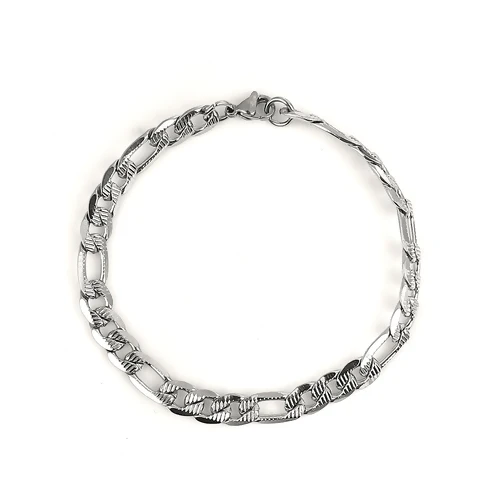 1 Piece 20.5cm Stainless Steel Chain Bracelets Silver Tone Textured High Quality Link Chain For Women Men Bracelet Making DIY
1 Piece 20.5cm Stainless Steel Chain Bracelets Silver Tone Textured High Quality Link Chain For Women Men Bracelet Making DIY